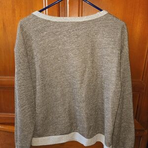 LCream With Textured Browns, Tans, And Woven Gold 'Sweatshirt'